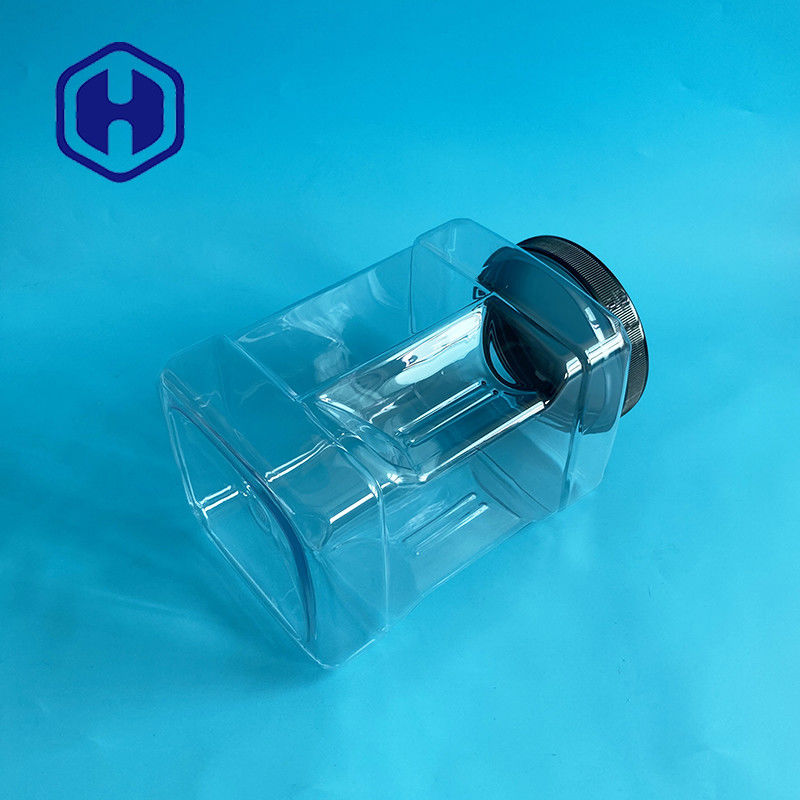 110mm Wide Mouth 2805ml Pinch Grip Plastic Jar Set Untuk Penyimpanan Dapur