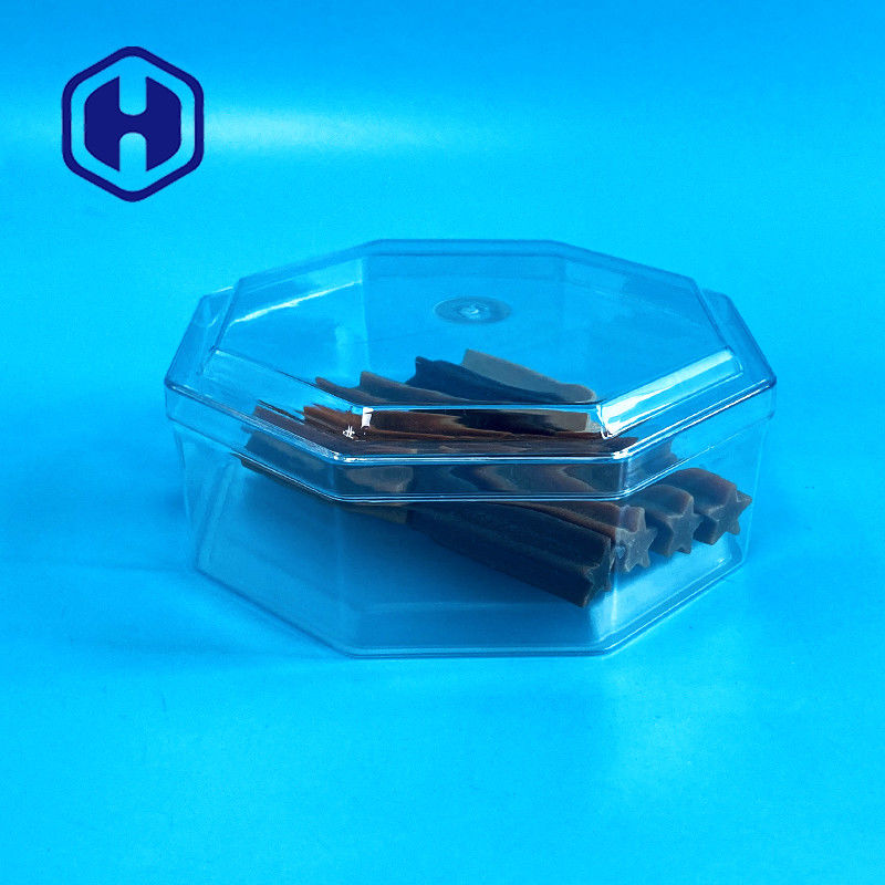 Oktagonal Custom Nut Meat Cubilose 15oz Clear PET Box