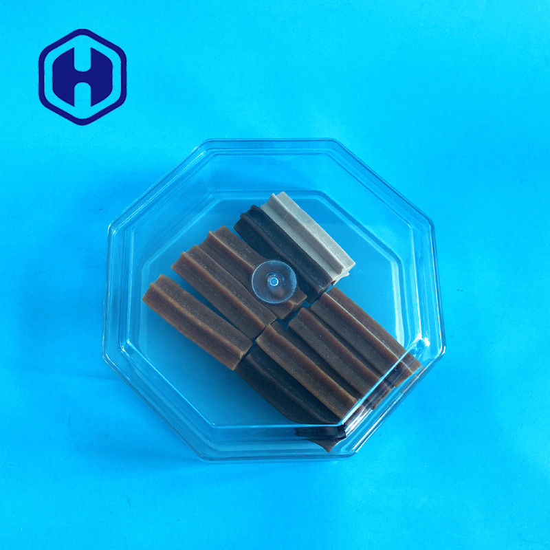 Oktagonal Custom Nut Meat Cubilose 15oz Clear PET Box