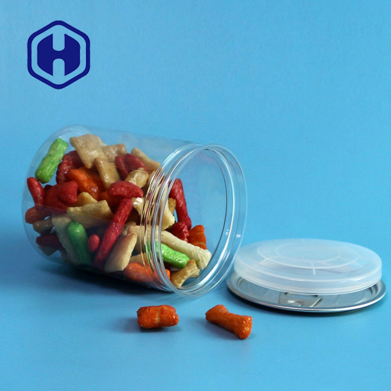 300 # 330ml Clear Plastic Jar Sweets Chocolate Peanut Beans Storage Dengan Tutup Ujung Terbuka Mudah