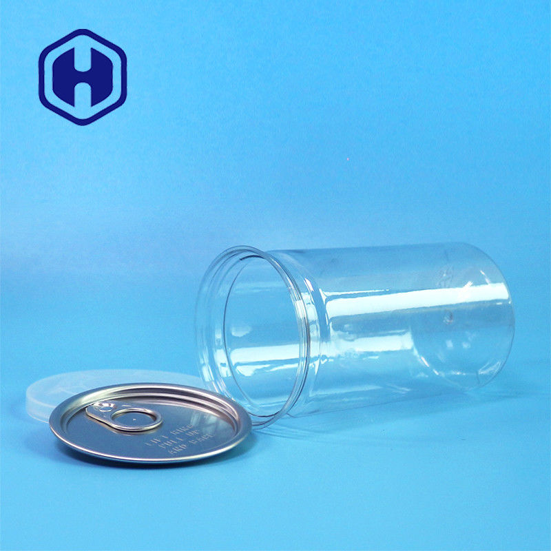 Lurus Sehat Bpa Gratis Kaleng Plastik Bening 211# 12oz 360ml Buah Kering Bumbu Pengemasan