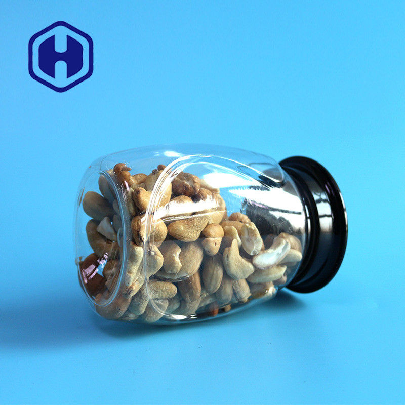 Toples Plastik PET Kosong Ketat Udara Untuk Gula Garam Khusus Tinggi 400ml 120mm