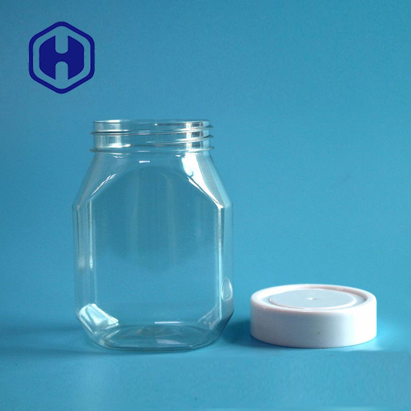 Toples Selai Kacang Plastik 390ml 13oz Nontoxic Warna Transparan