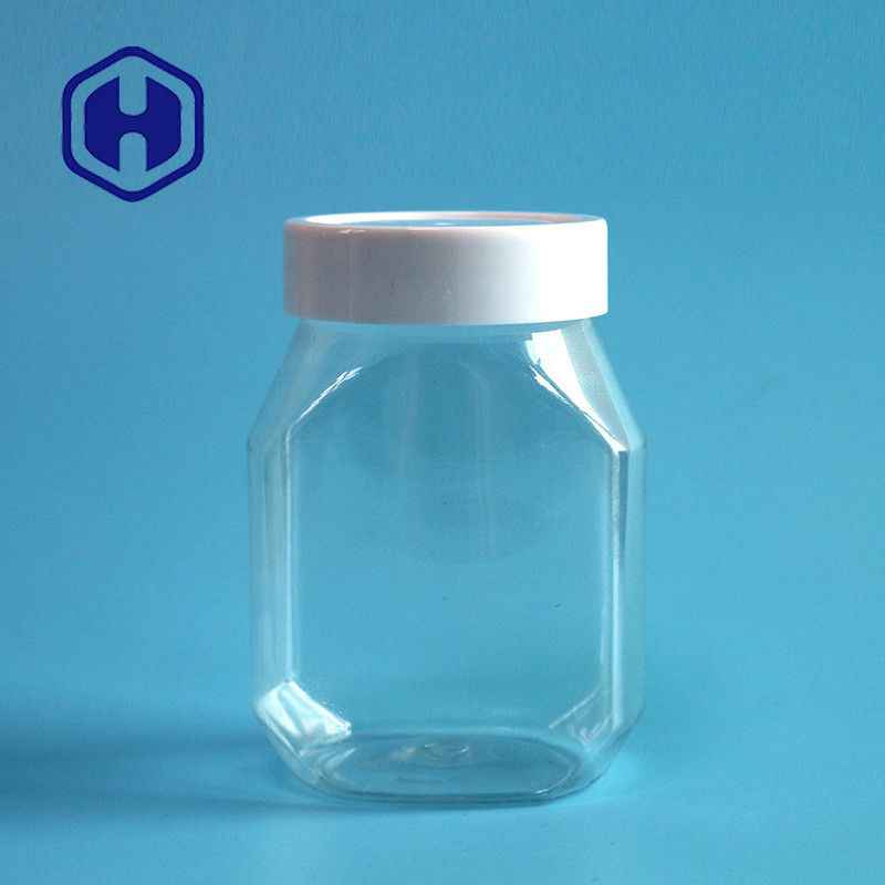 Toples Selai Kacang Plastik 390ml 13oz Nontoxic Warna Transparan