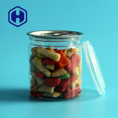Airtight Transparent PET Mudah Buka Kaleng Plastik Dengan Mudah Buka Ujung
