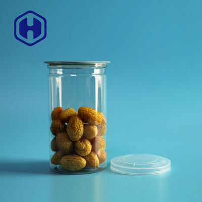 360ml 12oz Buah Kering Rempah-rempah Airtight anti bocor Kaleng plastik dengan mudah membuka tutup