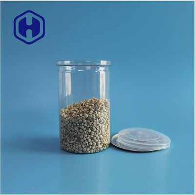 Buah laut Kacang Makanan Aman Transparan Daur Ulang PET Makanan Bentuk Bulat Dengan Ujung Terbuka Mudah