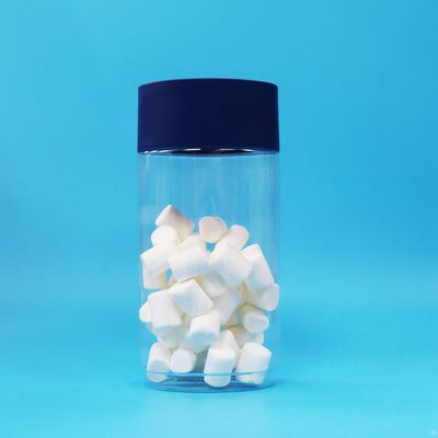 Toples Permen Plastik PET Bening Berbentuk Oval Food Grade dengan Tutup Anti Rusak