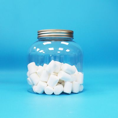 Aluminium Sekrup Tutup bening Plastik PET Bulat Permen Kacang-kacangan Biji-bijian sehari-hari Botol ramah lingkungan