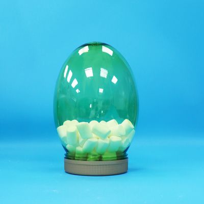 Bentuk Unik Plastik PET Berkualitas Pangan Kacang Pistachio Candy Jar Screw Flat Lid
