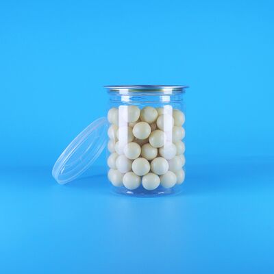 Mudah Buka Tutup Biologi Wild Jungle Nut Makanan kering Plastik transparan PET Kaleng popcorn