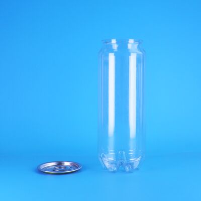 Makanan Grade Custom Plastik Botol PET Plastik Soda Mike Teh Hijau Bisa Mudah Buka Tutup