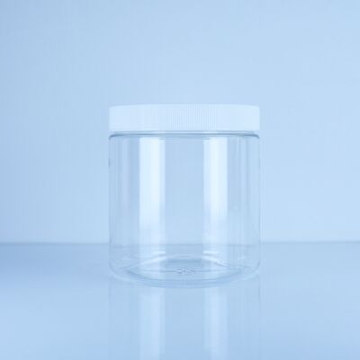 Food Grade Transparent Screw Cap PET Jar For Snacks Sweets Crackers Safe Convenient