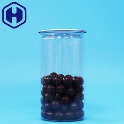 PET Plastik bening mudah terbuka dengan baik penguncian kemasan kaleng untuk makanan kering minuman minuman