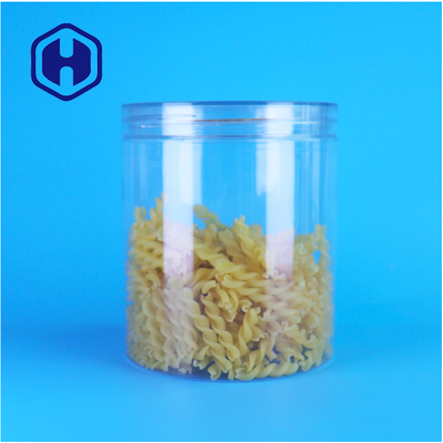 BPA Bebas Clear Screw Top Cap PET Custom Jar Untuk Makanan Hewan Kering Kue Buah Kering Pengemasan Makanan