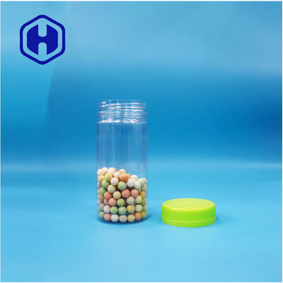 Makanan Pengering Bulat Jelas Permen Kado Plastik Kacang-kacangan Kacang Gula PET Jar Screw Top Lid