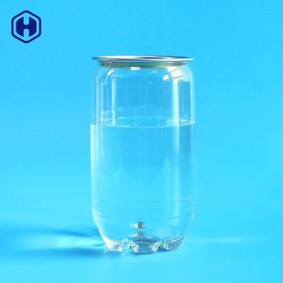 Jelas PET Soda Plastik Kaleng 375ML 13 OZ Minuman Kemasan Berkarbonasi