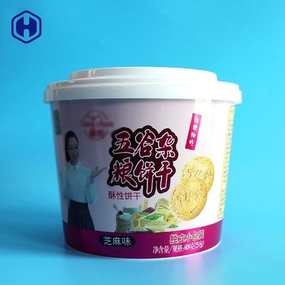 Wadah Penyimpanan IML Biodegradable Diameter 8.07 Inch Food Grade