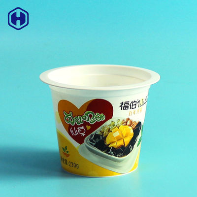 Cherry Pudding IML Cup BPA Gratis Sepenuhnya Dapat Didaur Ulang Ramah Lingkungan