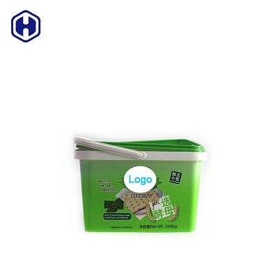 Wadah Kue Plastik Anti-Pemalsuan IML Dekorasi 2.8L