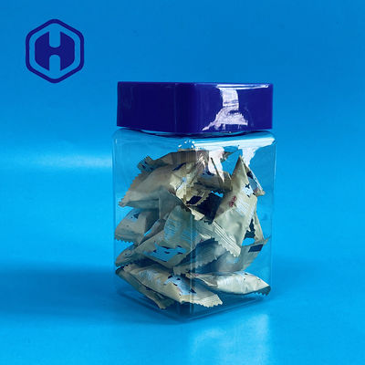 16oz Toples Plastik Anti Bocor Untuk Daging Kering Floss Fish Beef Cheese Sticks