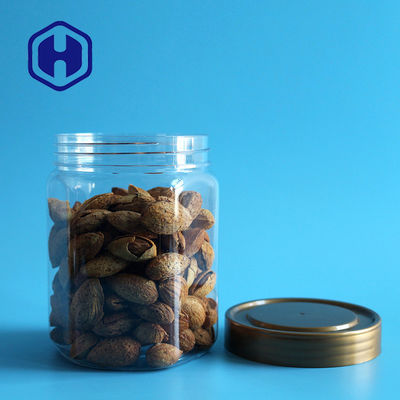 PET Hexagon Transparan Plastic Jar Kemasan Kacang 660ml
